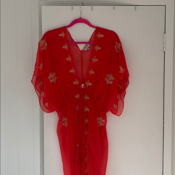 Lotta Stensson Red Beach Coverup - Picture 3 of 6